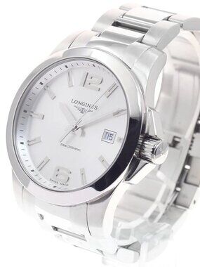 LONGINES Conquest L3.759.4 Date Silver Dial Quartz Men's Watch_951171